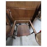 Lot - Antique Commode Chair and Swivel Piano Stool