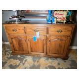 Wooden Sideboard with Drawers and Cabinets
