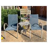 Lot - Chairs and Table