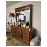 Bedroom Dresser with Mirror
