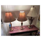 Lot - (3) Decorative Table Lamps
