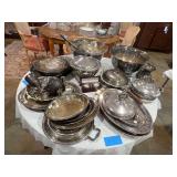 Lot - Assorted Silver Plated Serving Ware Collection