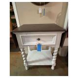 Drop Leaf Side Table with Shelf