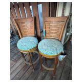 Lot - (2) Swivel Bar Stools