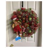 Gingerbread Man Christmas Wreath