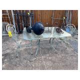 Lot - Table and Chairs with Contents