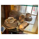 Lot - Vitromaster Stoneware Dining Set, Hana Pattern, 1980