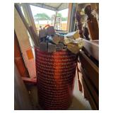 Lot - Furniture Legs and Hardware and Barrel