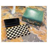 Lot - Vintage Suitcase and Purses
