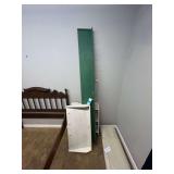 Lot - Lot: Bed Frame, Shelf, Cabinet, and Assorted Items