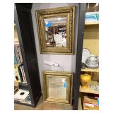 Lot - (2) Gold Framed Mirrors