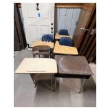 Lot - (5) Student Desks