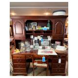 Lot - Office Desk and Vintage Chair