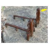 Lot - Antique Fireplace Andirons