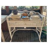 Wicker Vanity Desk