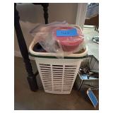 Lot - Basket of Mixed Household Items