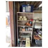 Lot - Shelving with Assorted Items