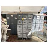 Lot - (7) Sets of Lockers