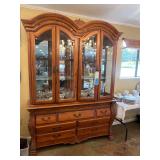 Beautiful Two-Piece Vintage China Cabinet/Hutch