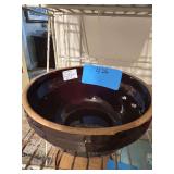Large Brown Glazed Bowl