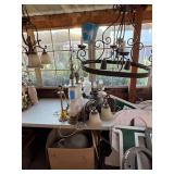 Lot - Assorted Lamps and Chandeliers