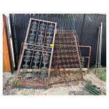 Lot - Vintage Metal Door and Box Spring