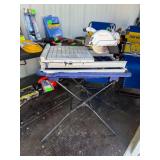 Kobalt 7in Blade Wet Tabletop Sliding Table Tile Saw with Stand