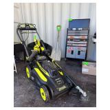 Ryobi 20in Cordless Lawn Mower, Blower and Weed Trimmer with (1) 40V Battery