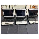 3 Panasonic Toughbook Laptops