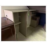 (2) Desks, (2) File Cube Towers and small 2 Drawer File Cabinet