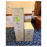 (2) Metal File Cabinets