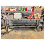 Metal Work Table - NO Contents