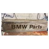 Vintage BMW Parts Sign