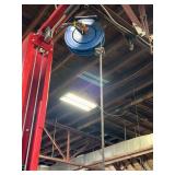 Blue spring driven hose reel