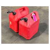 (2) Plastic gas cans