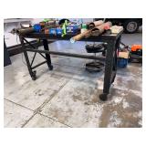 Metal Rolling Shop Table - NO contents