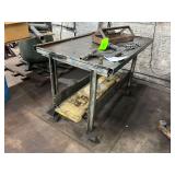 Metal Rolling Cart with Contents