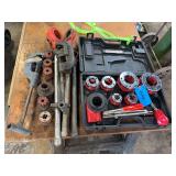 10-piece 3/8inch - 2 inch Ratcheting Pipe threader set