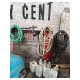 Hoses with wash stand (located on back wall)