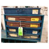 5-Drawer Metal Cabinet with contents