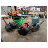 Assorted Oil pans and containers