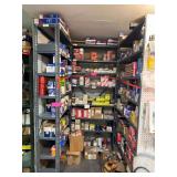 Large Lot with shelves included: Large group of car filters
