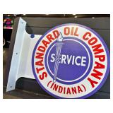 Metal double sided flange sign - Standard