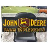 Porcelain steel "John Deere" sign