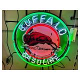 NEON "Buffalo Gas" sign, 24"