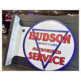 Metal double sided flange sign - Hudson