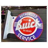 Metal double sided flange sign - Buick Sales