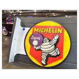 Metal double sided flange sign - Michelin Tires