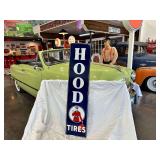 Porcelain steel "Hood Tires" sign