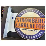 Metal double sided flange sign - Stromberg Carbs